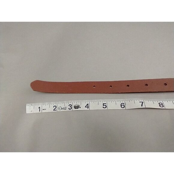 GAP Leather Floral Belt Skinny Brown Size XS womens - Picture 5 of 7